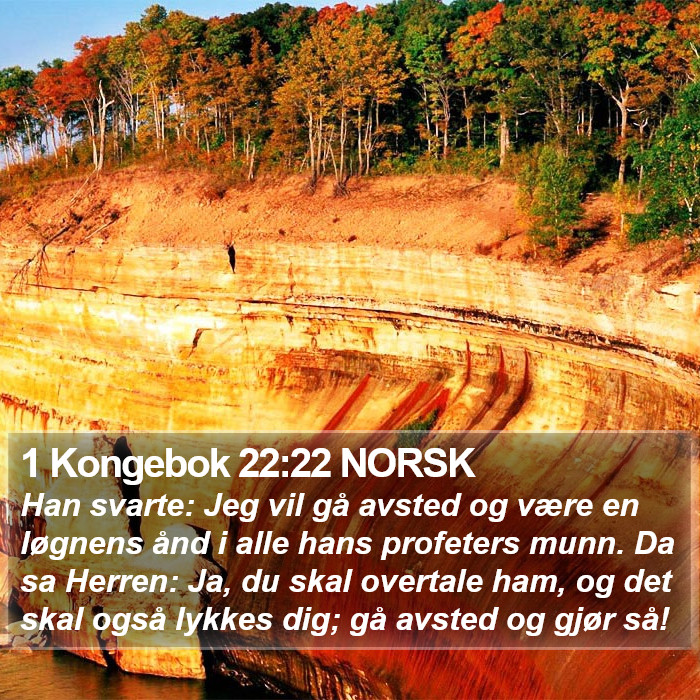 1 Kongebok 22:22 NORSK Bible Study