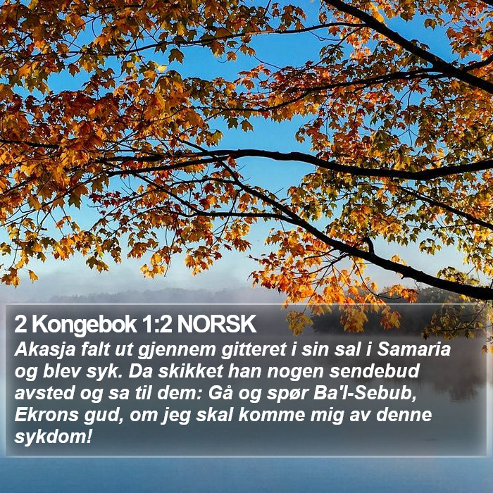 2 Kongebok 1:2 NORSK Bible Study