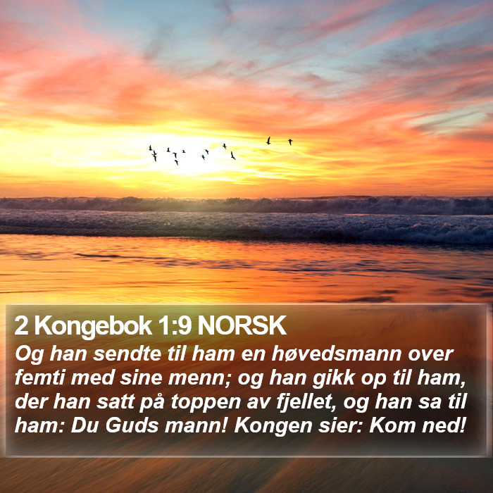 2 Kongebok 1:9 NORSK Bible Study