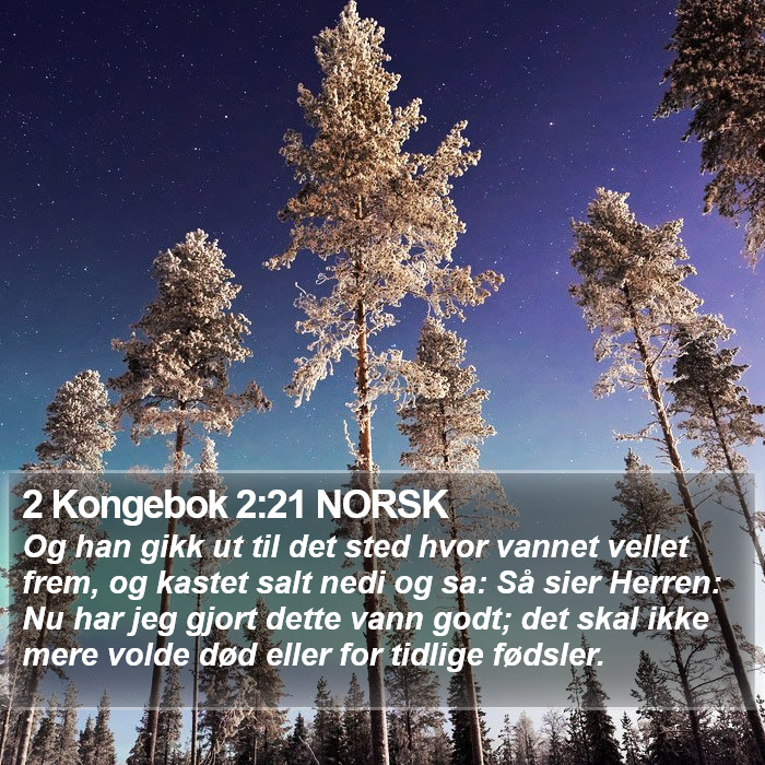 2 Kongebok 2:21 NORSK Bible Study