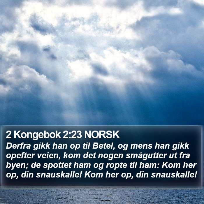 2 Kongebok 2:23 NORSK Bible Study