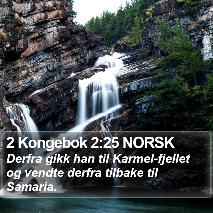 2 Kongebok 2:25 NORSK Bible Study