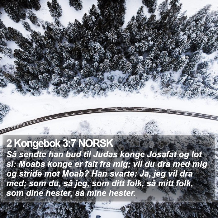 2 Kongebok 3:7 NORSK Bible Study