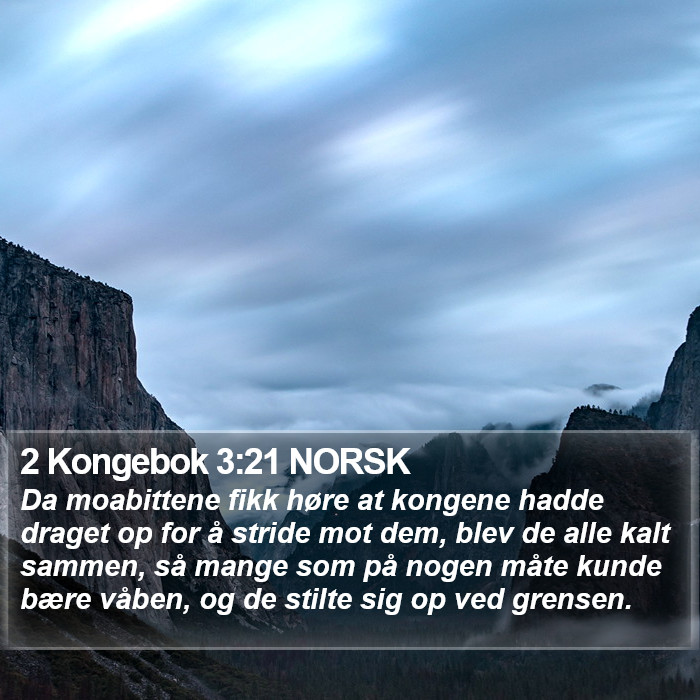 2 Kongebok 3:21 NORSK Bible Study