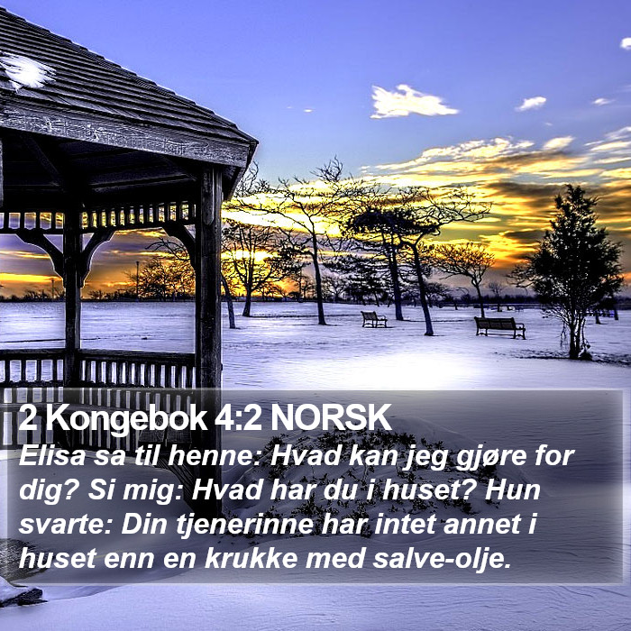 2 Kongebok 4:2 NORSK Bible Study