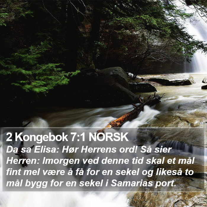 2 Kongebok 7:1 NORSK Bible Study