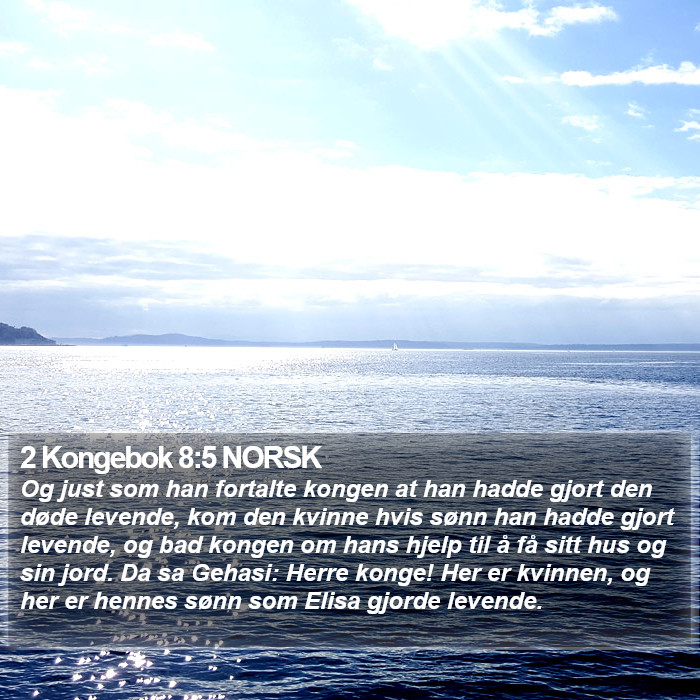2 Kongebok 8:5 NORSK Bible Study