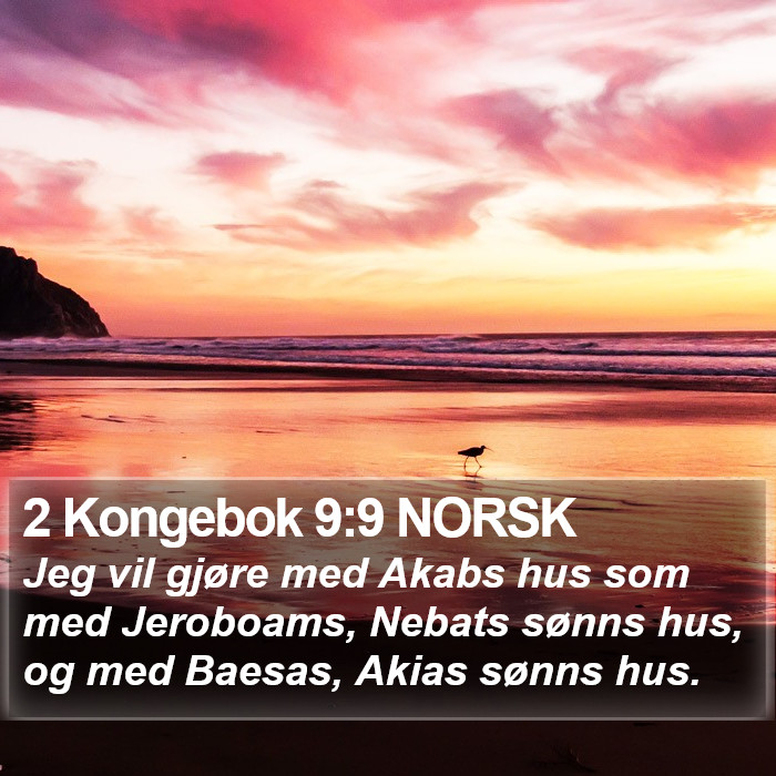 2 Kongebok 9:9 NORSK Bible Study