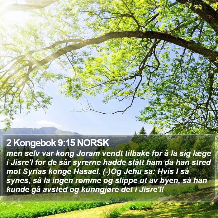 2 Kongebok 9:15 NORSK Bible Study