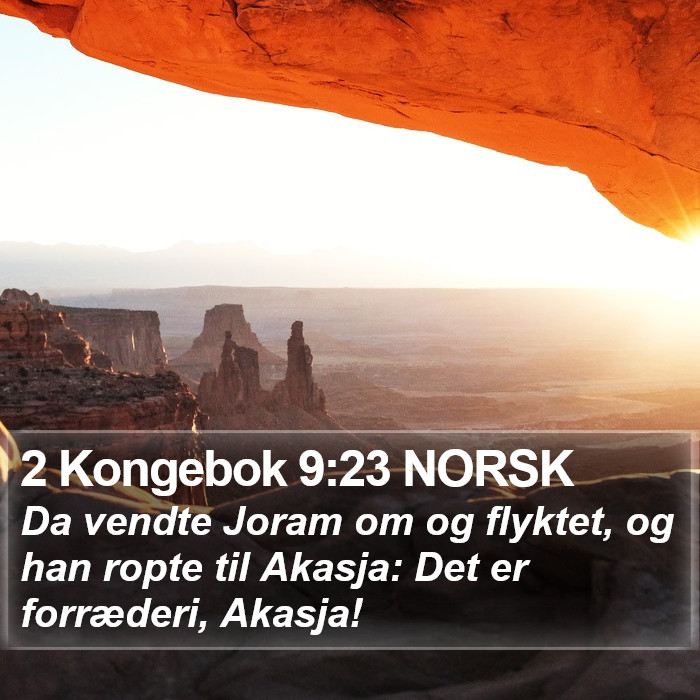 2 Kongebok 9:23 NORSK Bible Study