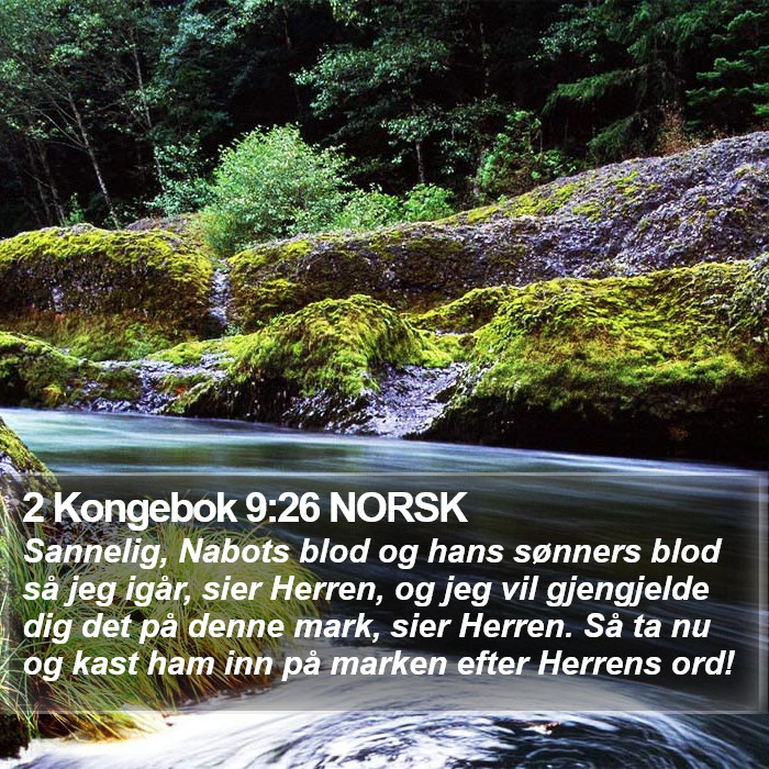 2 Kongebok 9:26 NORSK Bible Study