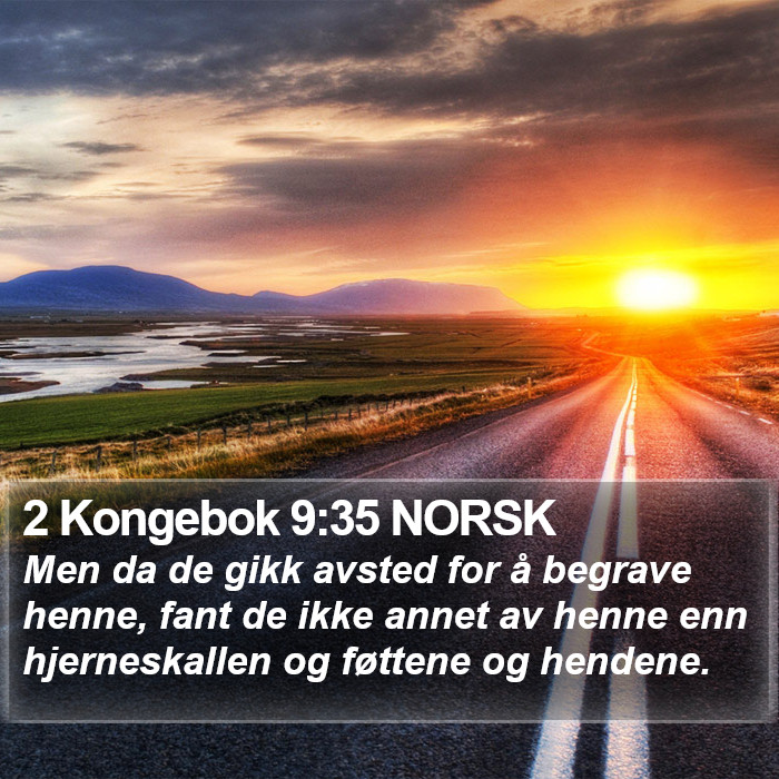 2 Kongebok 9:35 NORSK Bible Study