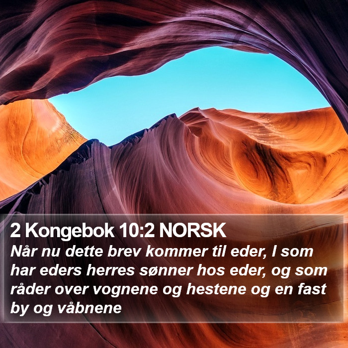 2 Kongebok 10:2 NORSK Bible Study