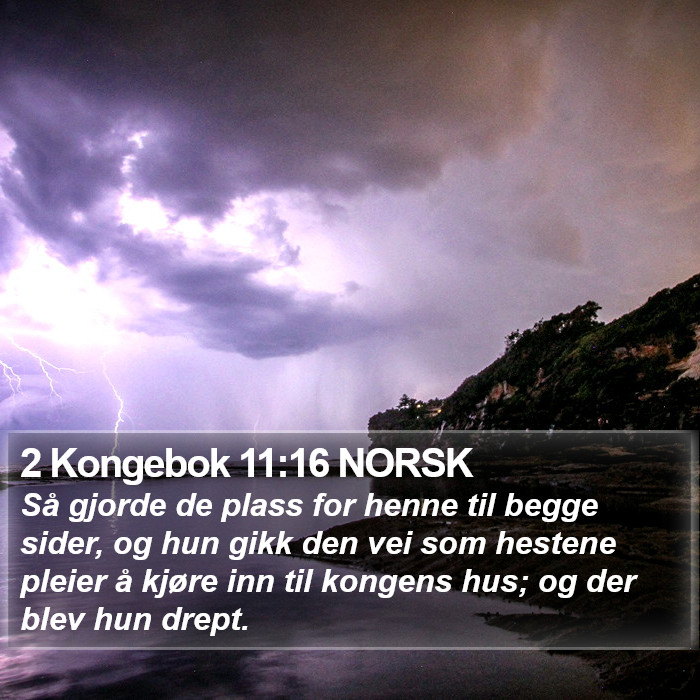 2 Kongebok 11:16 NORSK Bible Study