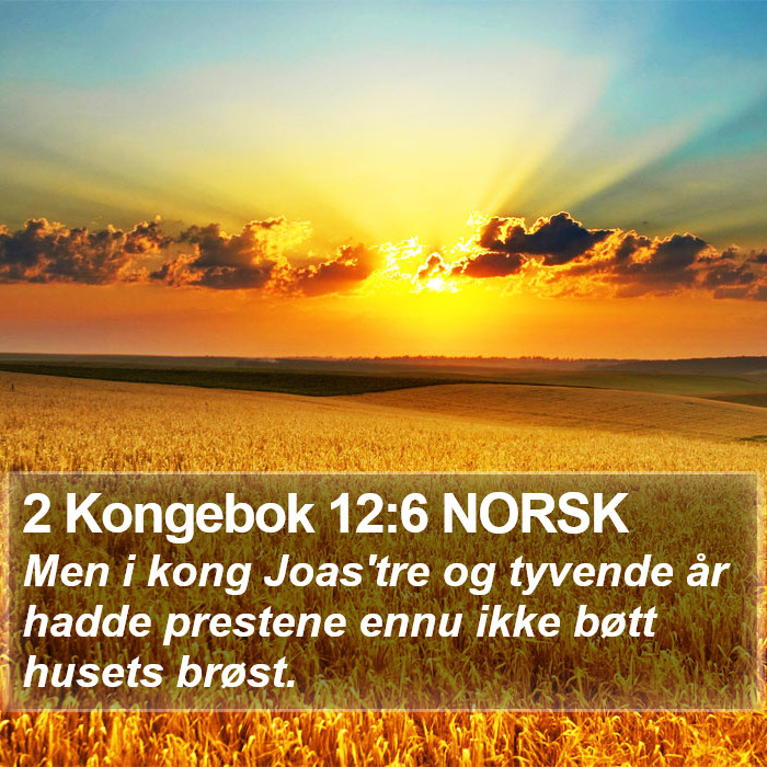 2 Kongebok 12:6 NORSK Bible Study