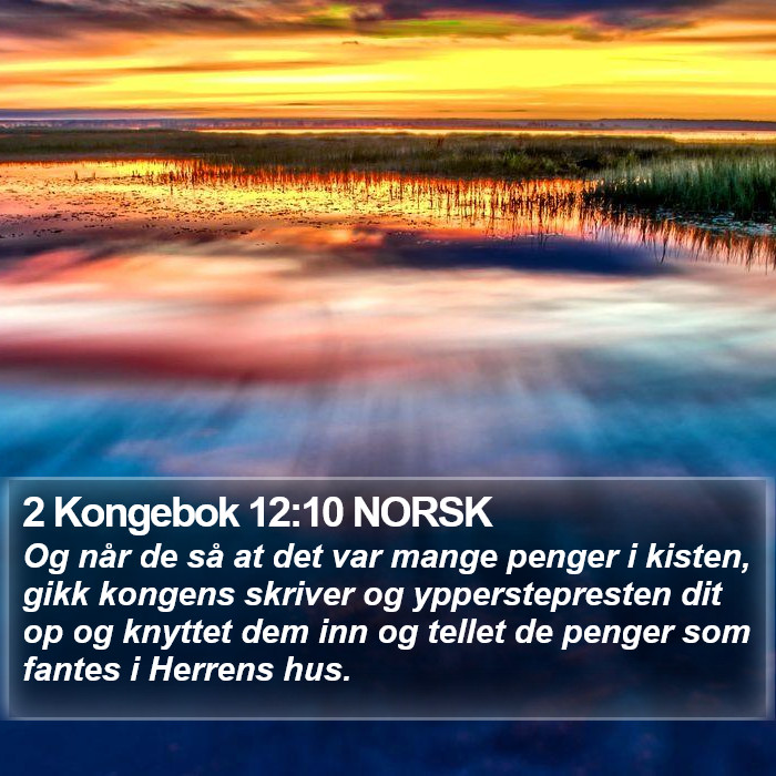 2 Kongebok 12:10 NORSK Bible Study