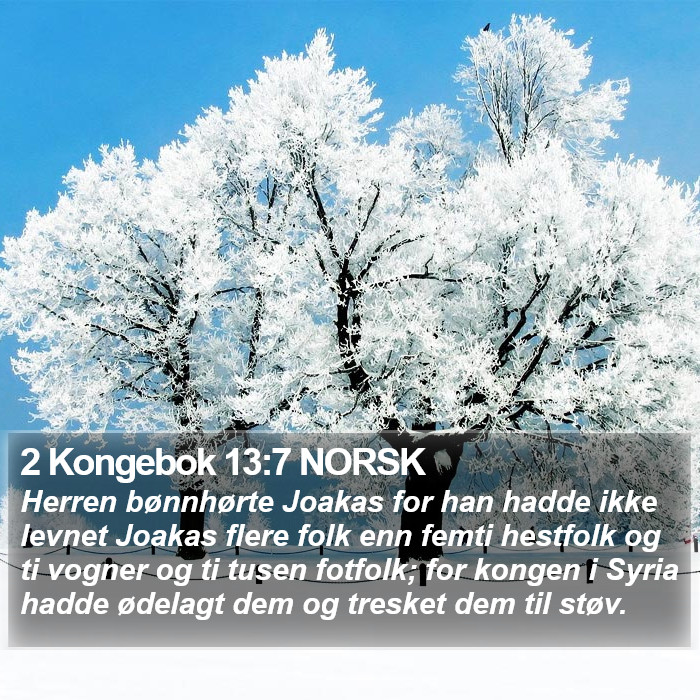 2 Kongebok 13:7 NORSK Bible Study