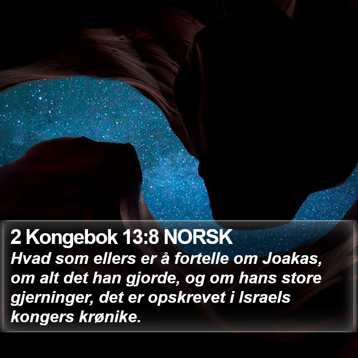 2 Kongebok 13:8 NORSK Bible Study