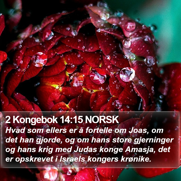 2 Kongebok 14:15 NORSK Bible Study