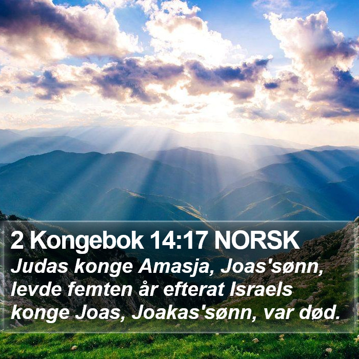 2 Kongebok 14:17 NORSK Bible Study