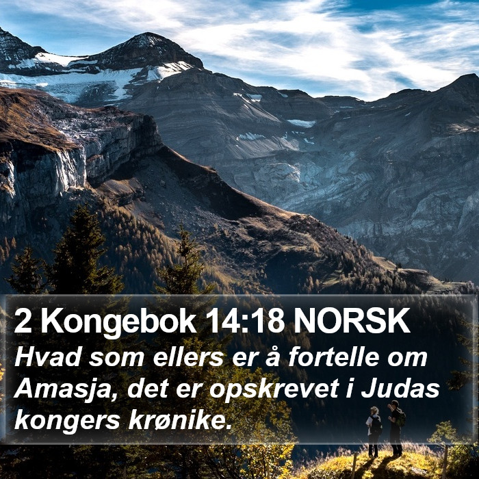 2 Kongebok 14:18 NORSK Bible Study