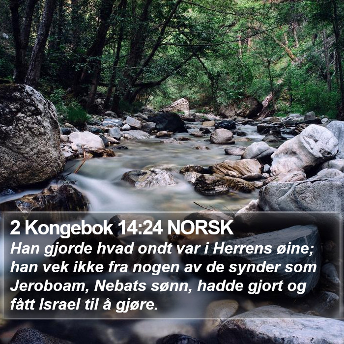 2 Kongebok 14:24 NORSK Bible Study