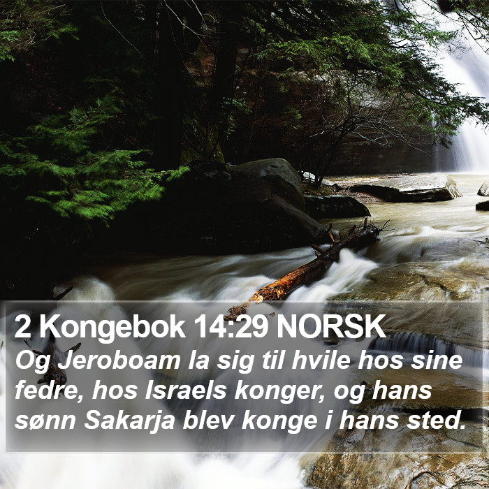 2 Kongebok 14:29 NORSK Bible Study