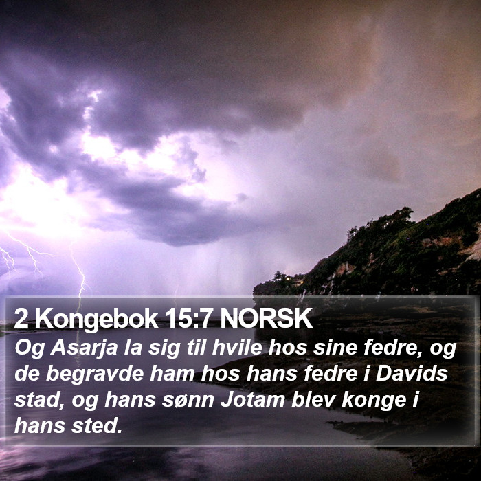 2 Kongebok 15:7 NORSK Bible Study