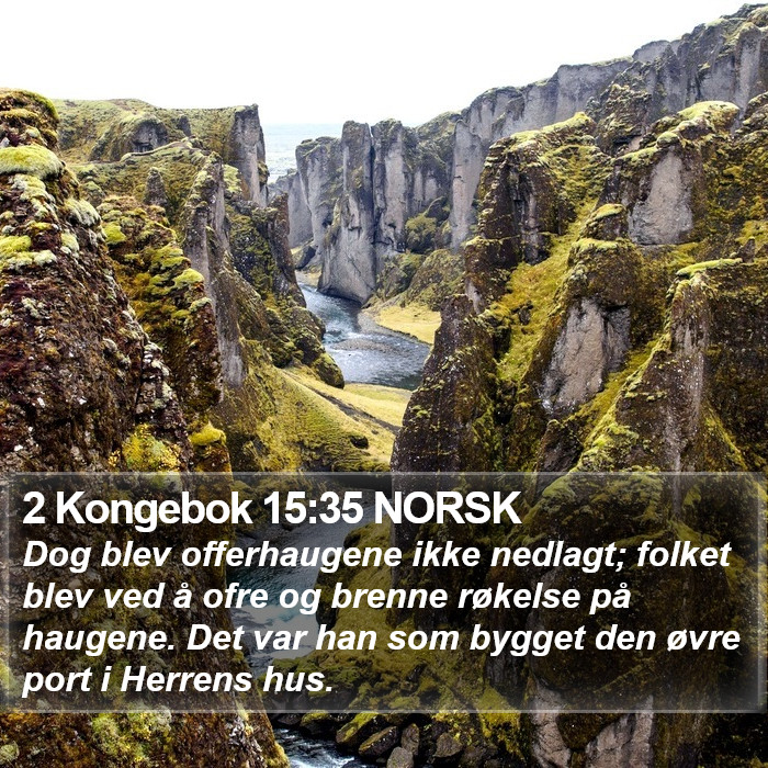 2 Kongebok 15:35 NORSK Bible Study