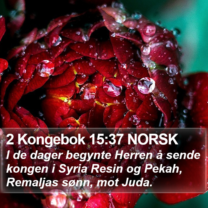 2 Kongebok 15:37 NORSK Bible Study