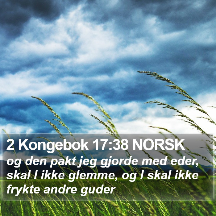 2 Kongebok 17:38 NORSK Bible Study