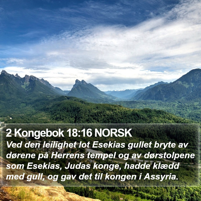 2 Kongebok 18:16 NORSK Bible Study