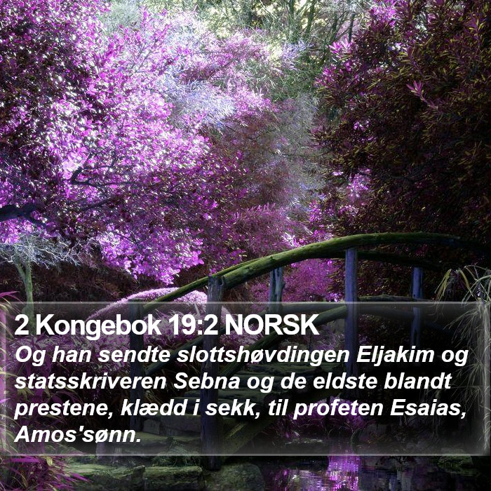 2 Kongebok 19:2 NORSK Bible Study