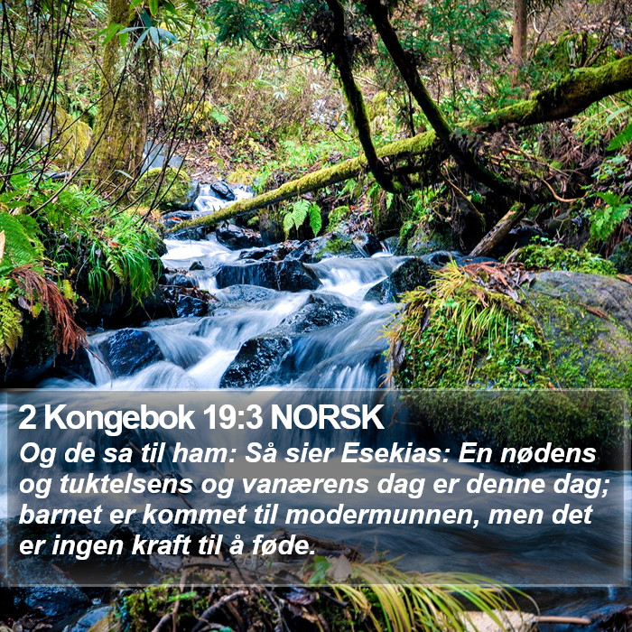 2 Kongebok 19:3 NORSK Bible Study