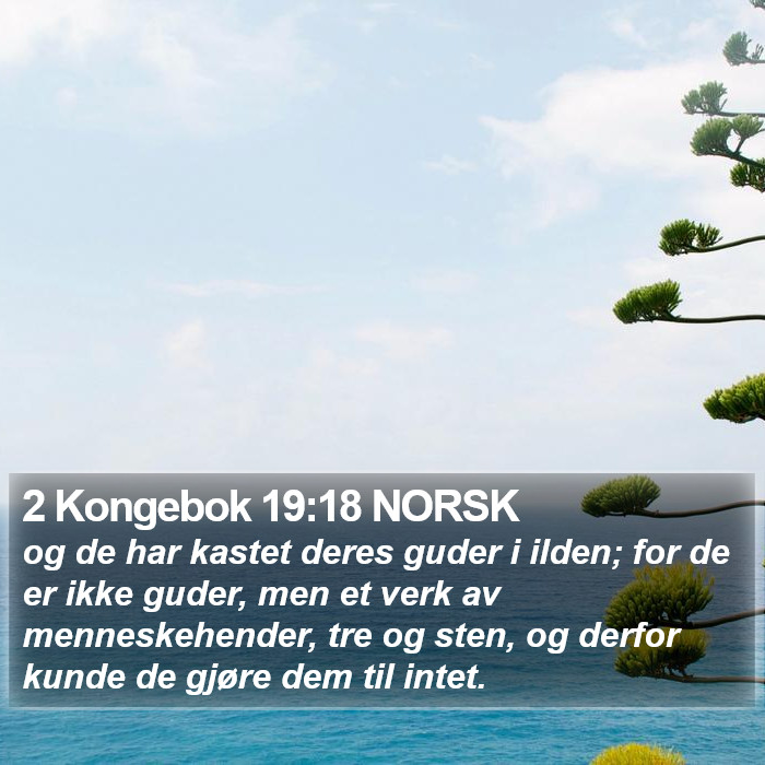 2 Kongebok 19:18 NORSK Bible Study