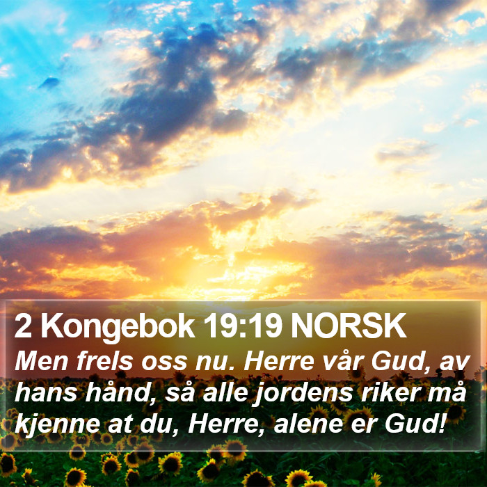 2 Kongebok 19:19 NORSK Bible Study