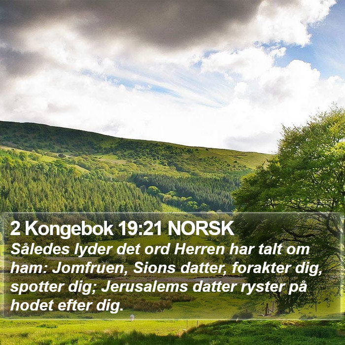 2 Kongebok 19:21 NORSK Bible Study