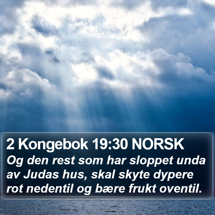 2 Kongebok 19:30 NORSK Bible Study