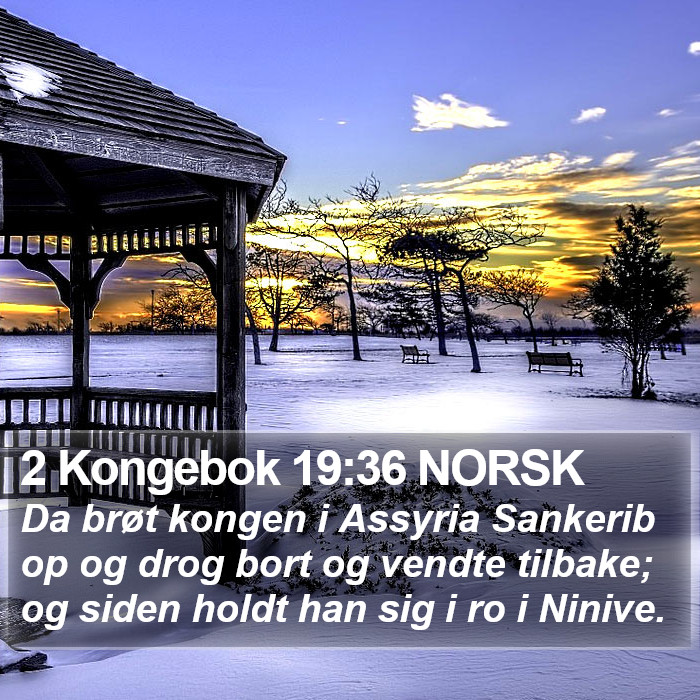 2 Kongebok 19:36 NORSK Bible Study