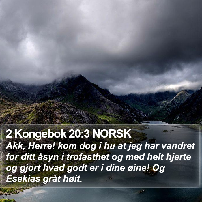 2 Kongebok 20:3 NORSK Bible Study