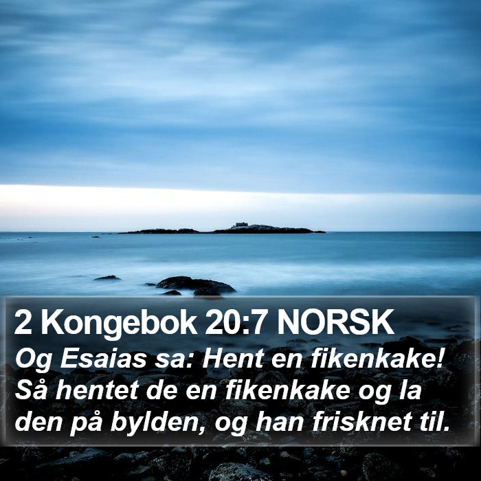 2 Kongebok 20:7 NORSK Bible Study