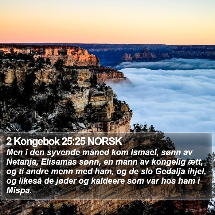 2 Kongebok 25:25 NORSK Bible Study