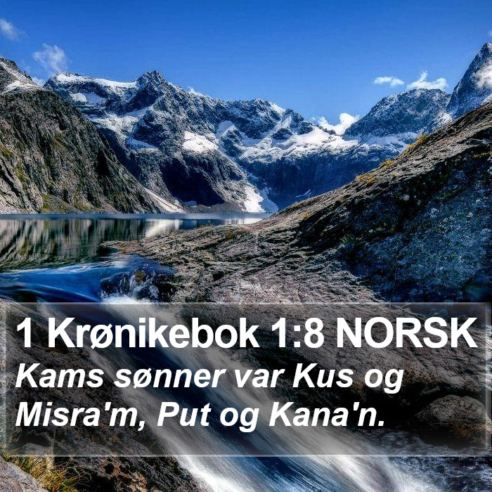 1 Krønikebok 1:8 NORSK Bible Study