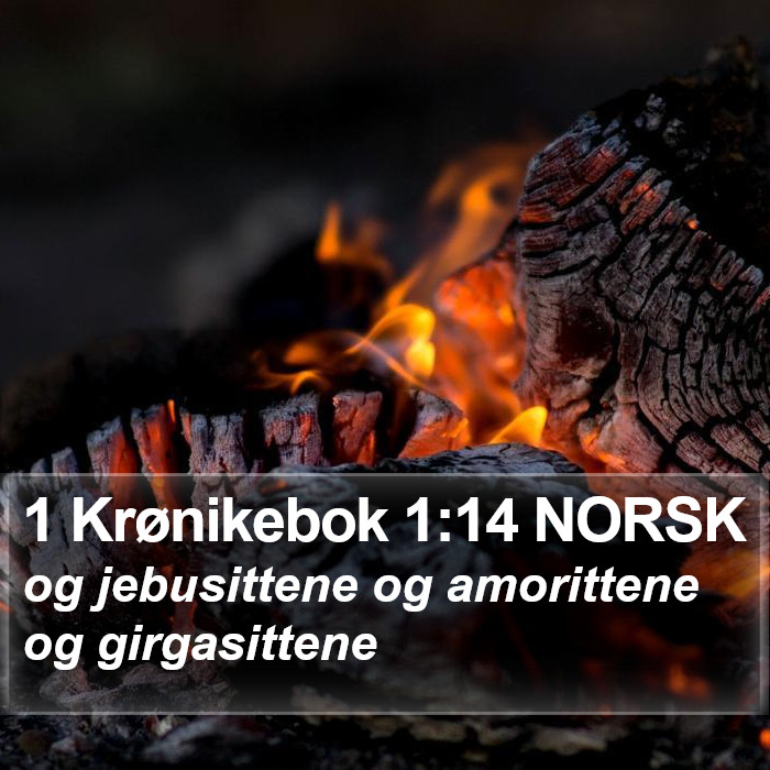 1 Krønikebok 1:14 NORSK Bible Study