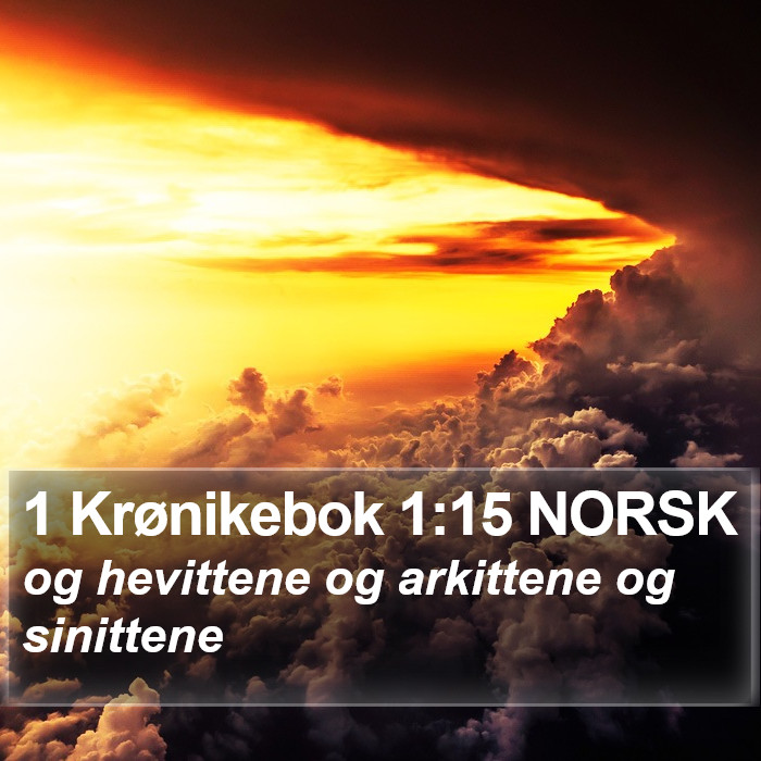 1 Krønikebok 1:15 NORSK Bible Study