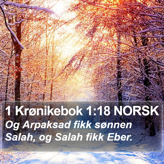 1 Krønikebok 1:18 NORSK Bible Study