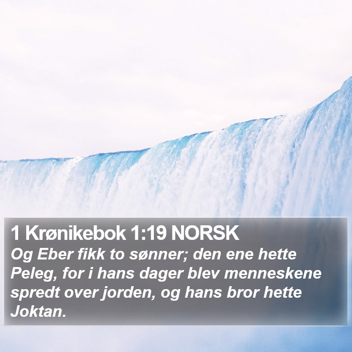 1 Krønikebok 1:19 NORSK Bible Study