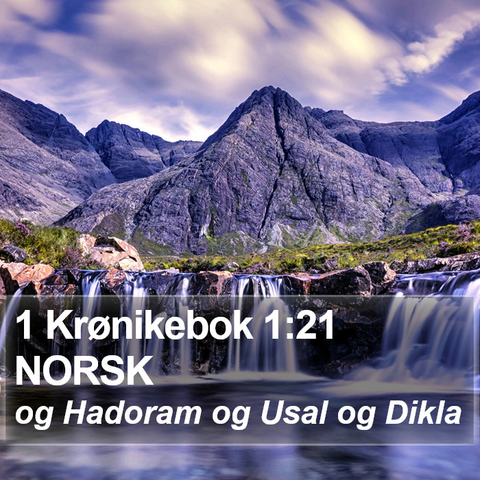 1 Krønikebok 1:21 NORSK Bible Study