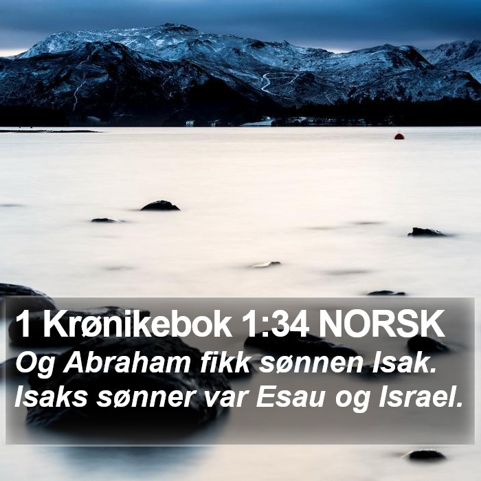 1 Krønikebok 1:34 NORSK Bible Study