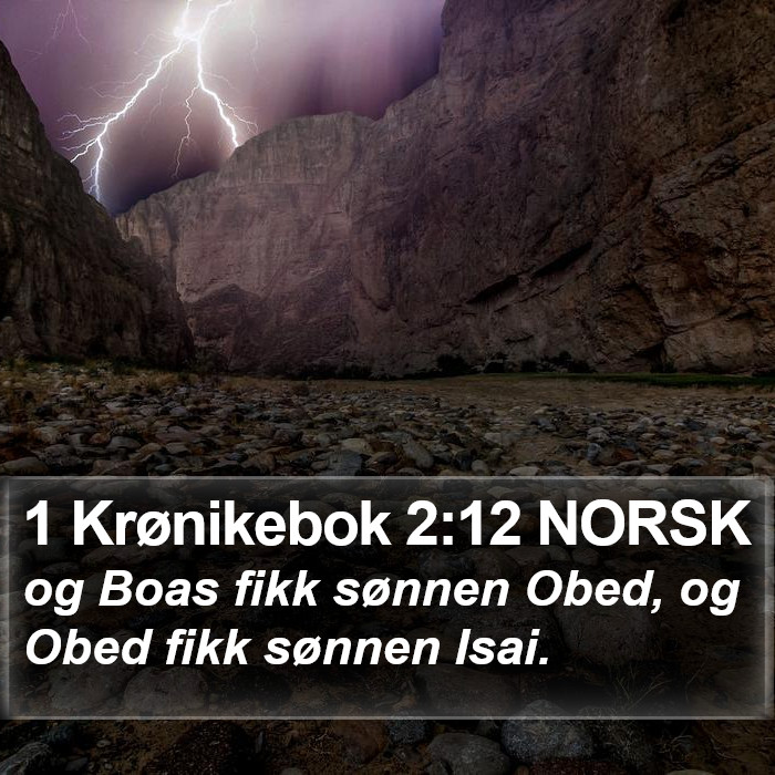 1 Krønikebok 2:12 NORSK Bible Study